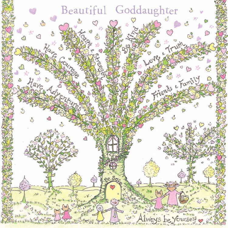 The Porch Fairies Card - Beautiful Goddaughter