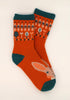 Powder Cute Hare Knitted Socks