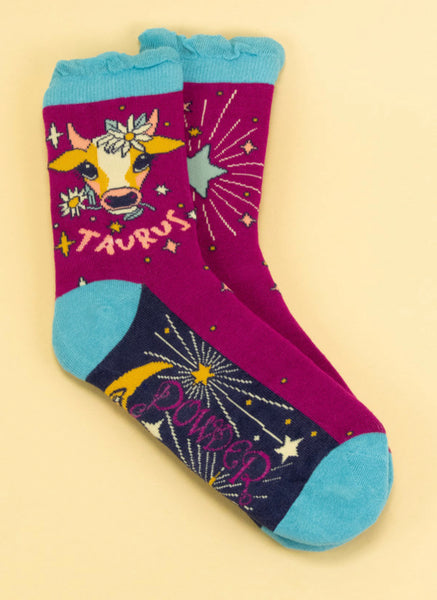 Powder Taurus Zodiac Ankle Socks