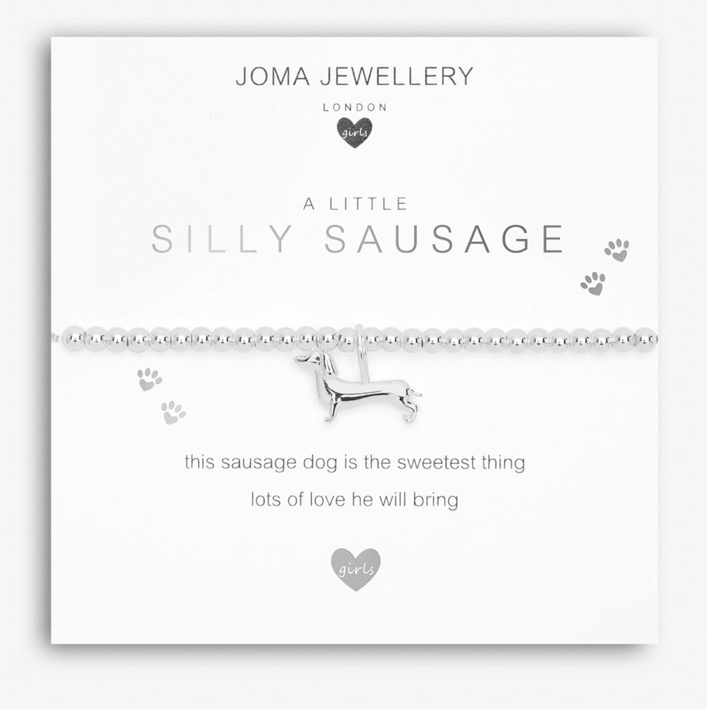 Joma Jewellery Girls A Little Silly Sausage Bracelet