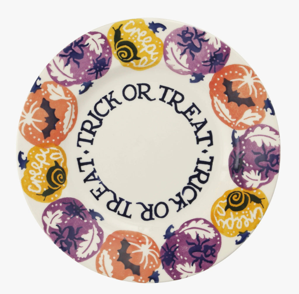 Emma Bridgewater Halloween Pumpkins Trick Or Treat 8 1/2 Inch Plate