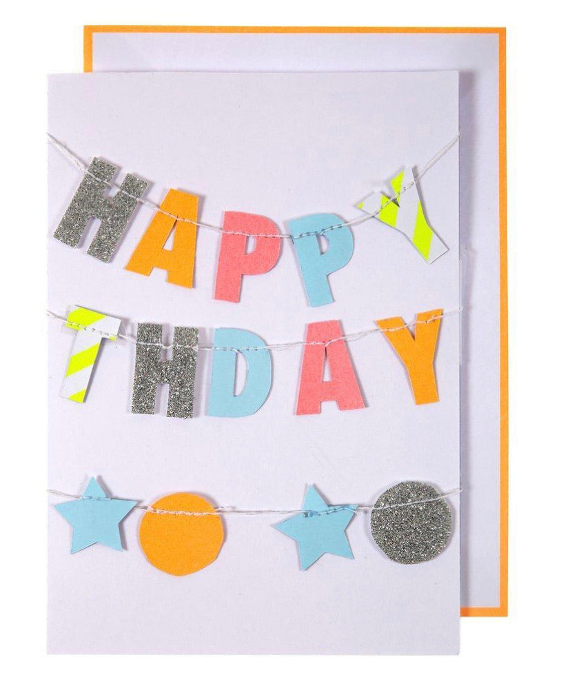 Meri Meri Happy Birthday Garland Card