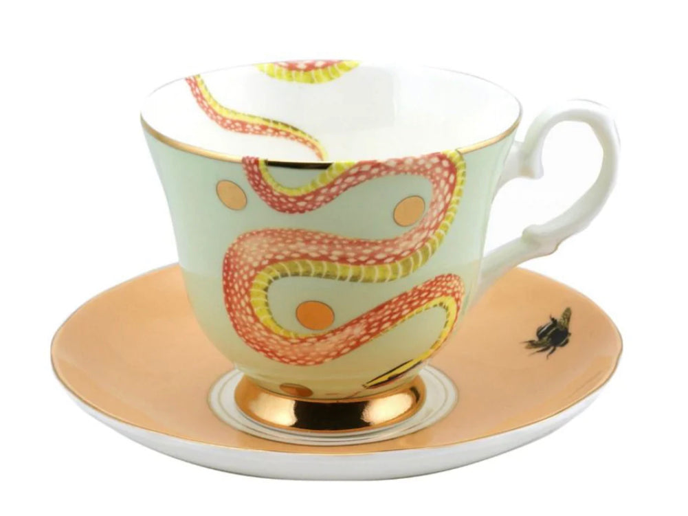 Yvonne Ellen Snake Teacup & Saucer