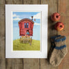 Belle & Boo Shepherd's Hut 11 x 14" Framed Art Print (Signed)