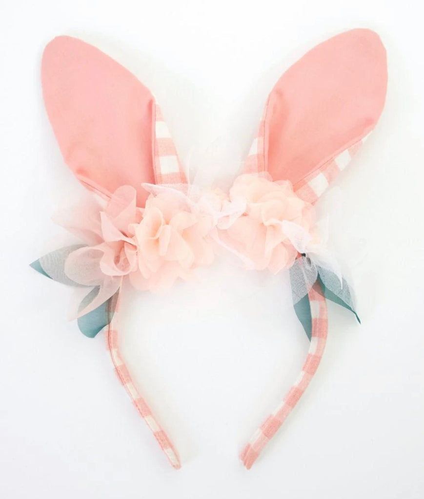 Meri Meri Embellished Gingham Bunny Headband