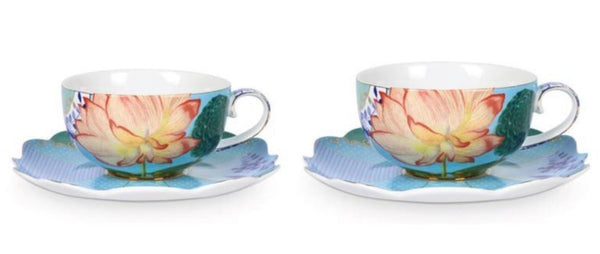 Pip Studio Royal Flowers Teacup & Saucer - Set Of Two (Boxed)