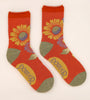 Powder Vintage Flora Ankle Socks - Tangerine