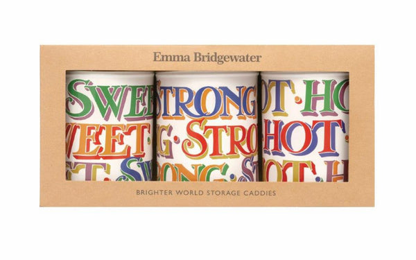Emma Bridgewater Brighter World Caddies - Set Of 3