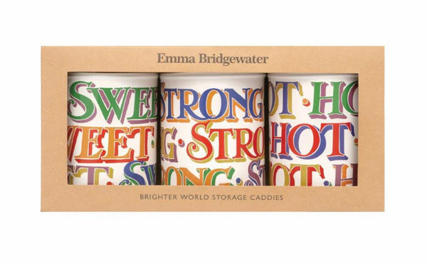 Emma Bridgewater Brighter World Caddies - Set Of 3