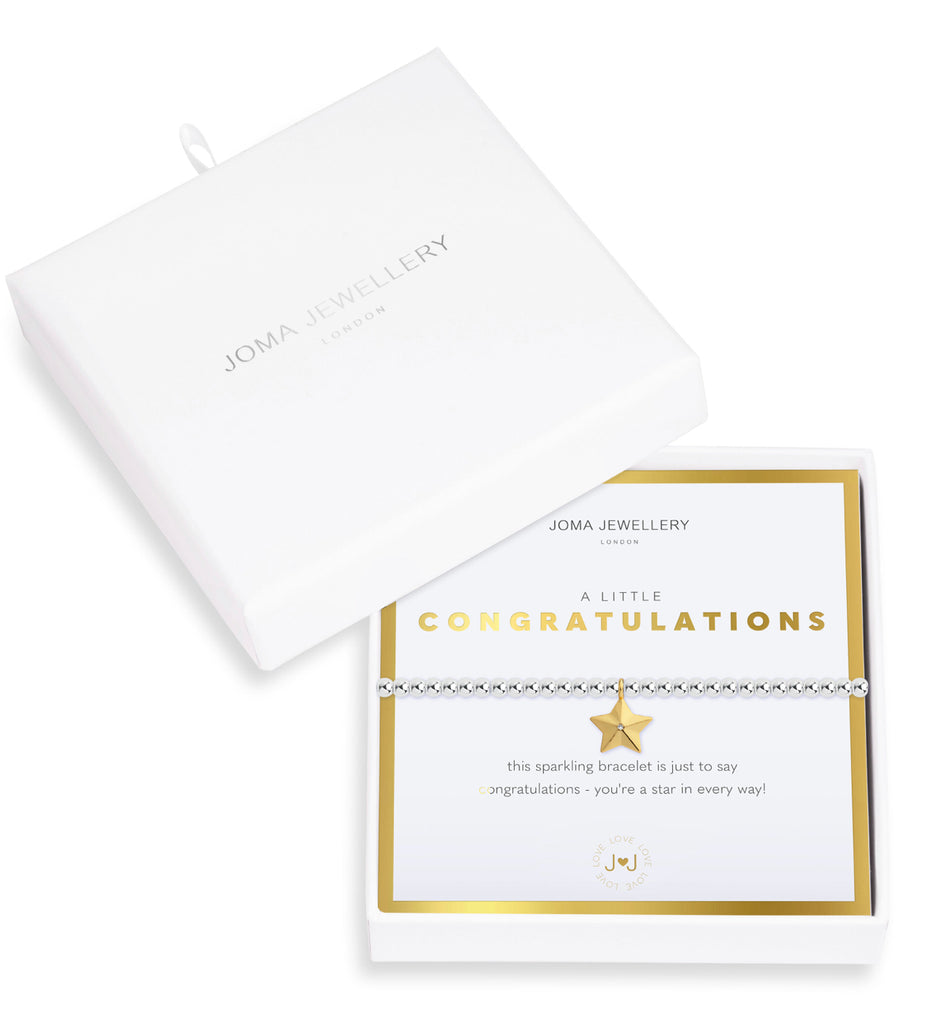 Joma Jewellery Beautifully Boxed A Little Congratulations Star Bracelet