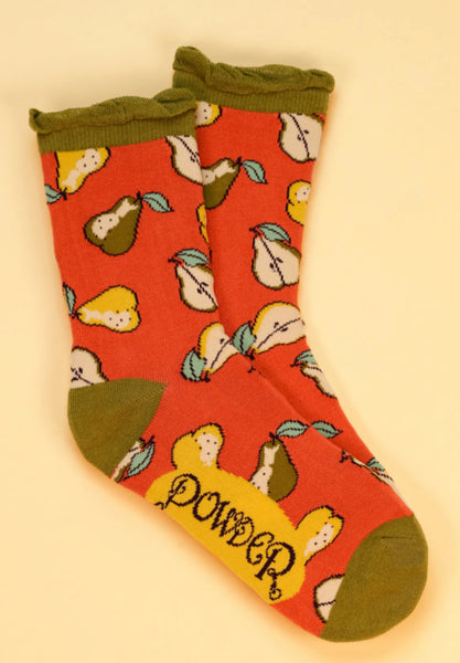 Powder Pears Ankle Socks - Candy