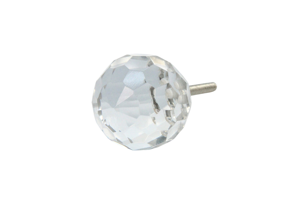 Gisela Graham Clear Crystal Round Door Knob