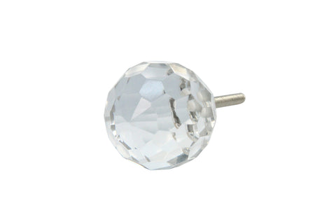 Gisela Graham Clear Crystal Round Door Knob