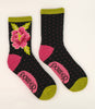 Powder Painted Peony Ankle Socks