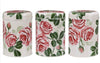 Emma Bridgewater Pink Roses Round Tin Caddies Boxed- Set Of Three