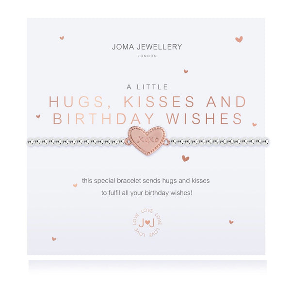 Joma Jewellery A Little Hugs, Kisses And Birthday Wishes Bracelet