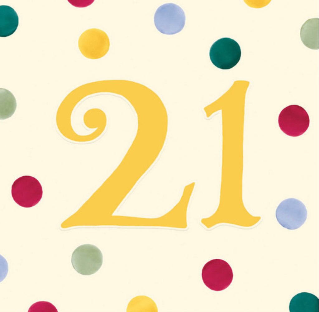 Emma Bridgewater 21st Birthday Card