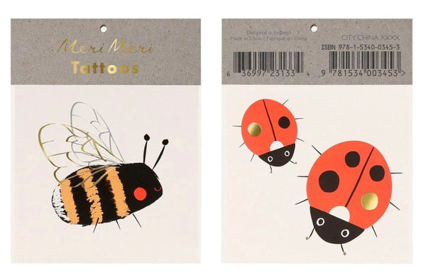 Meri Meri Bee & Ladybird Small Tattoos