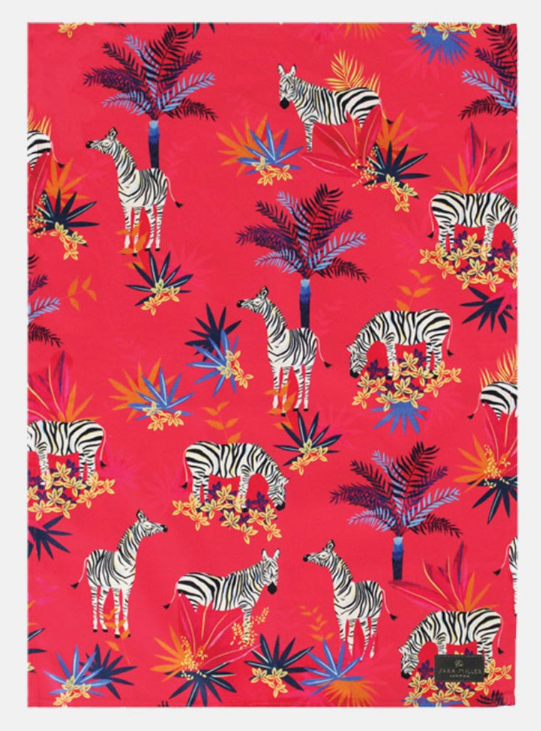 Sara Miller Zebra Repeat Tea Towel