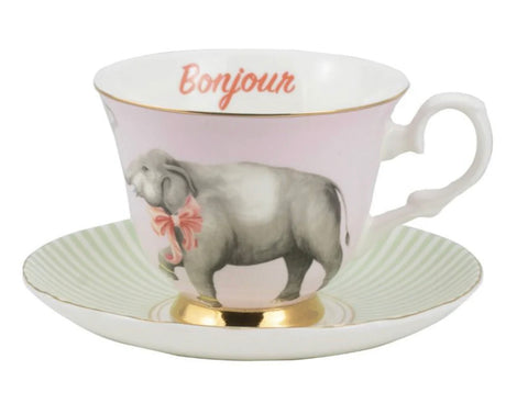Yvonne Ellen Elephant Teacup & Saucer