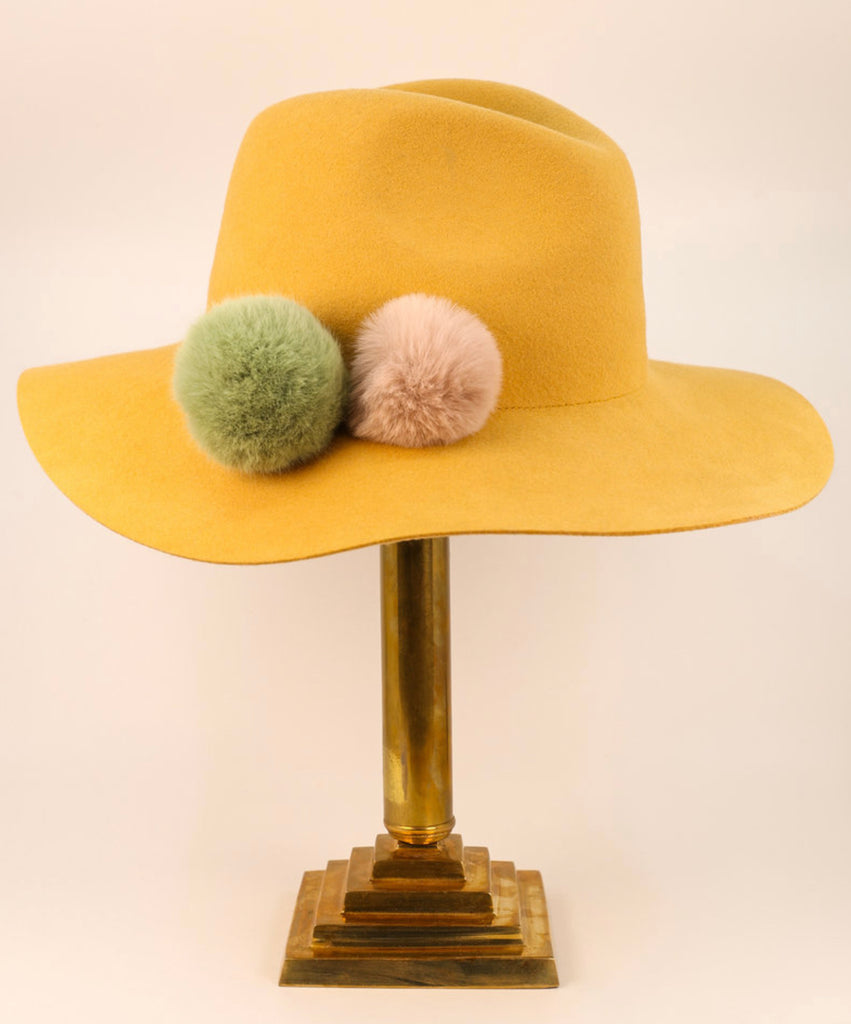 Powder Cassandra Hat - Mustard