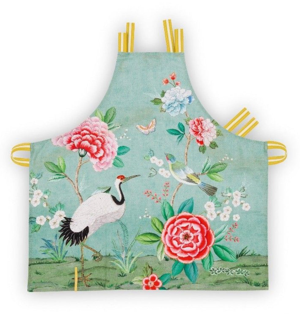 Pip Studio Blushing Birds Apron - Blue