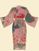 Powder Crane At Sunrise Kimono Gown - Petal