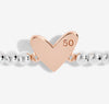Joma Jewellery Beautifully Boxed A Little Happy 50th Birthday Bracelet
