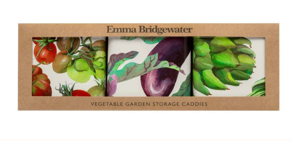 Emma Bridgewater Vegetable Tin Caddies - Set Of Three