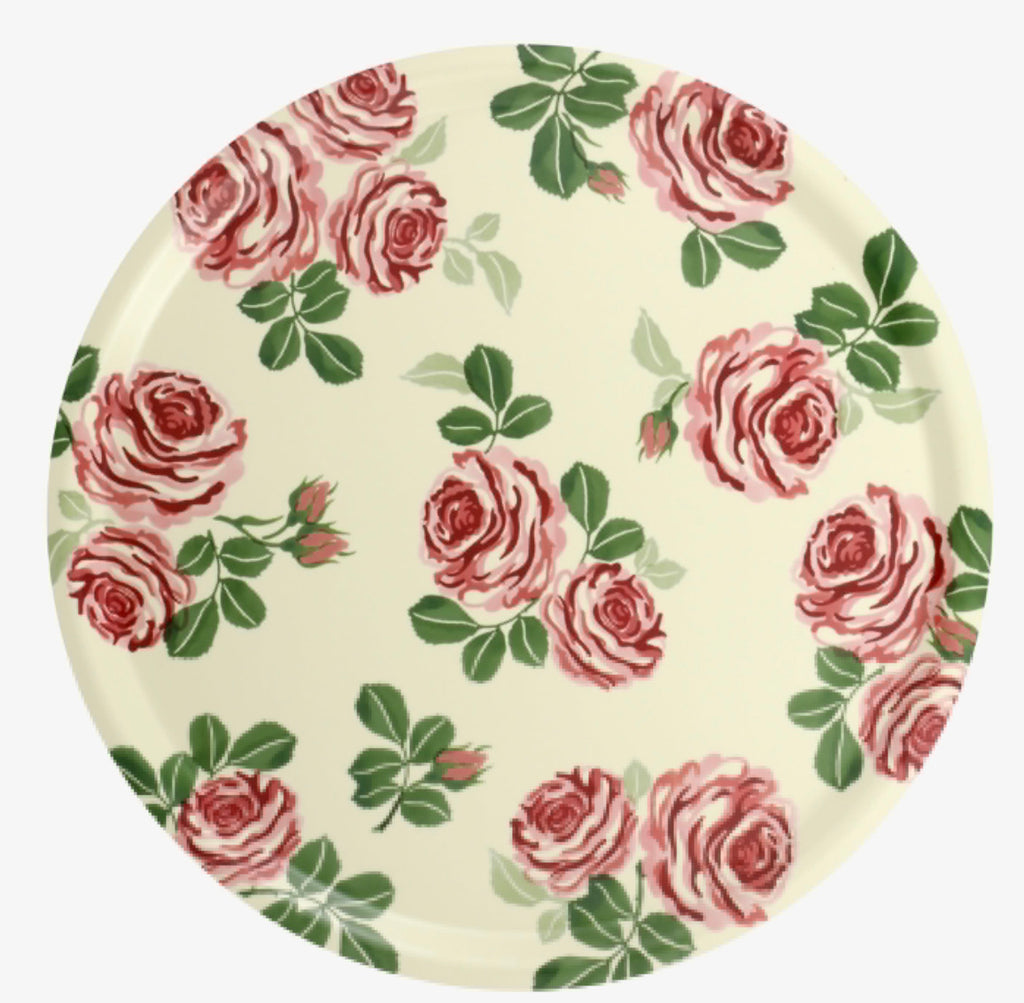 Emma Bridgewater Pink Roses Round Birch Tray