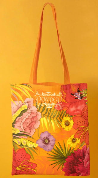 Powder Tote Bag Blooming Jungle - Orange