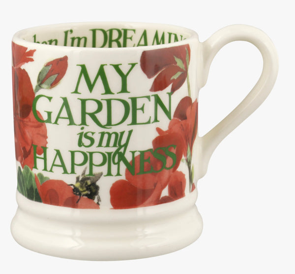 Emma Bridgewater My Garden Is My Happiness 1/2 Pint Mug