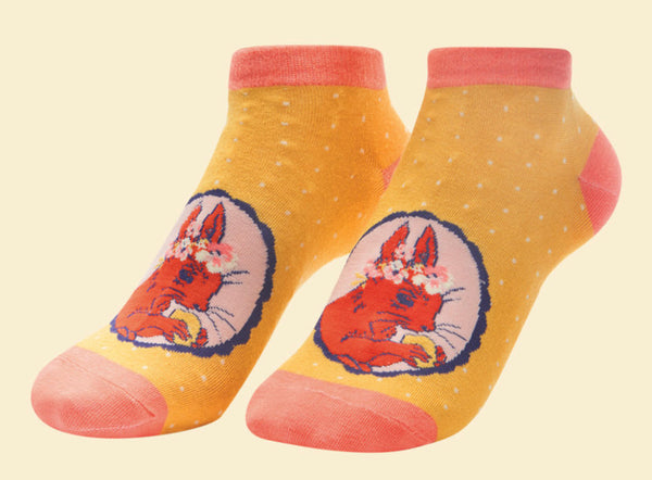 Powder Squirrel Cameo Trainer Socks