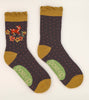 Powder Vintage Fawn Ankle Socks - Lilac