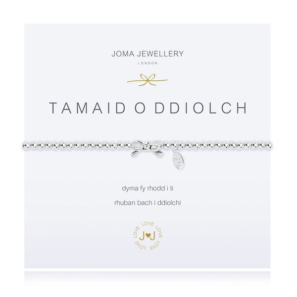 Joma Jewellery Tamaid O Ddiolch Bracelet