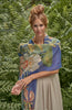 Powder 100% Linen Delicate Tropics In Indigo Scarf