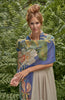 Powder 100% Linen Delicate Tropics In Indigo Scarf