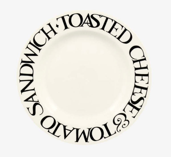 Emma Bridgewater Black Toast Cheese & Tomato 6 1/2 Inch Plate