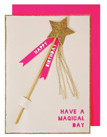 Meri Meri Magic Wand Birthday Card