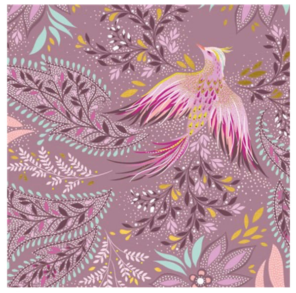 Sara Miller Paisley Floral Bird Card