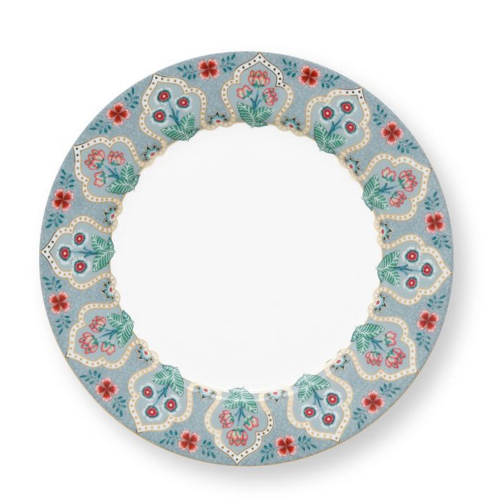 Pip Studio Flower Festival 21 cm Plate - Light Blue