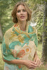 Powder 100% Linen Delicate Tropics In Sage Scarf