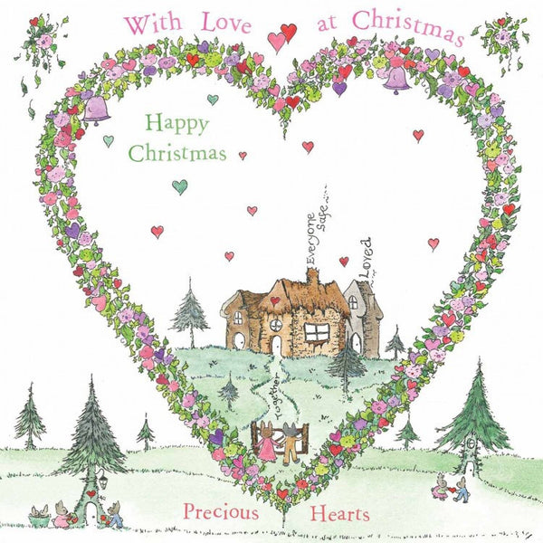 The Porch Fairies Christmas Card - Precious Hearts