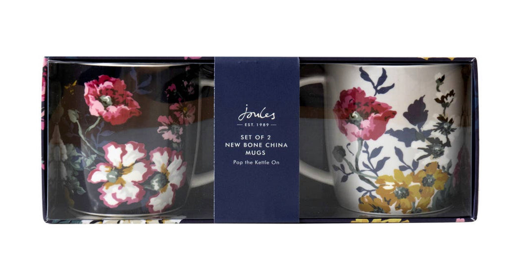 Joules Cambridge Floral Mugs - Set Of Two