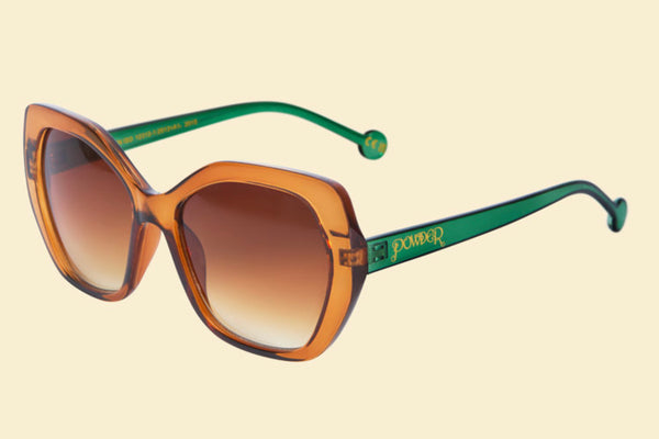 Powder Limited Edition Brianna - Mandarin/Sage Sunglasses