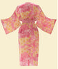 Powder Tropical Toile Kimono Gown - Pineapple & Fuchsia