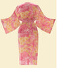 Powder Tropical Toile Kimono Gown - Pineapple & Fuchsia