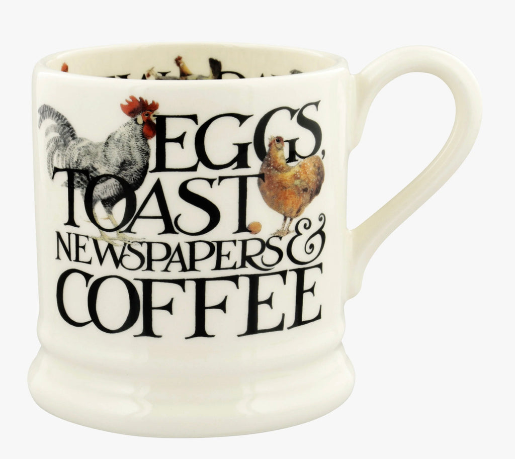 Emma Bridgewater Rise & Shine Eggs & Toast 1/2 Pint Mug