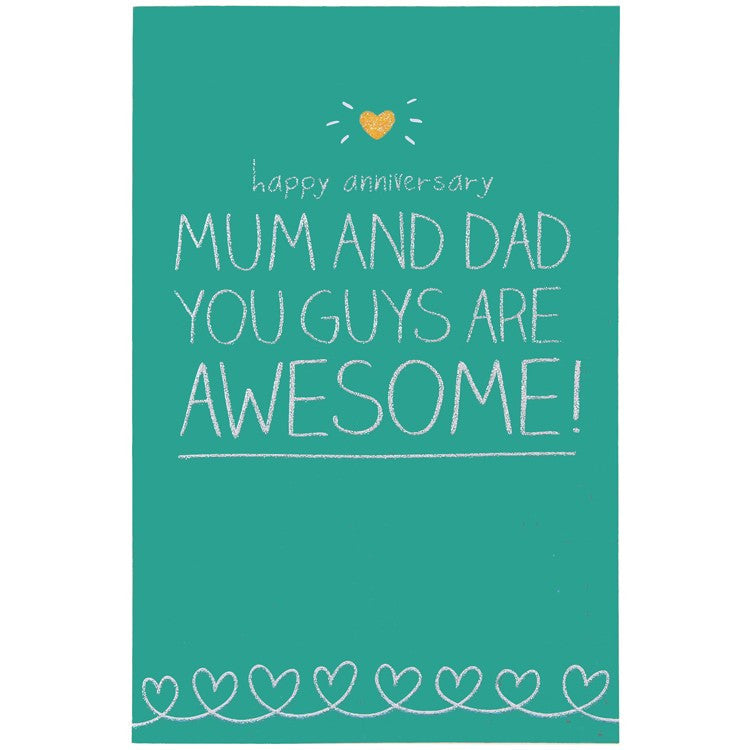 Happy Jackson Happy Anniversary Mum & Dad Card