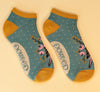 Powder Budgie Trainer Socks - Teal